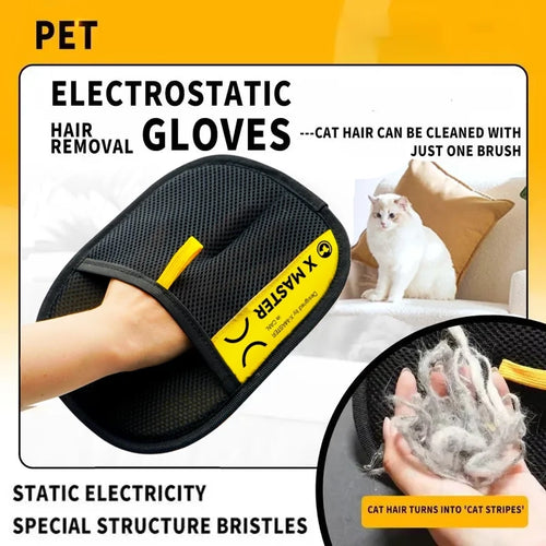 Electrostatic Pet Hair Remover Glove